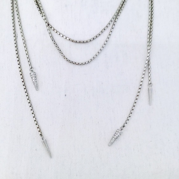 Neiman Marcus Jewelry - Silver Double Strand Necklace